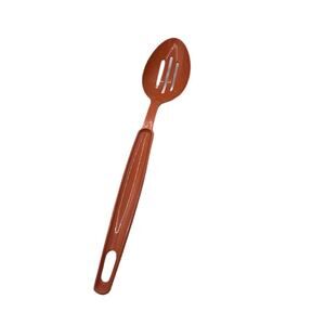 Vintage ECKO Slotted Plastic Nylon Serving Spoon Rose Gold USA Made Kitchenware